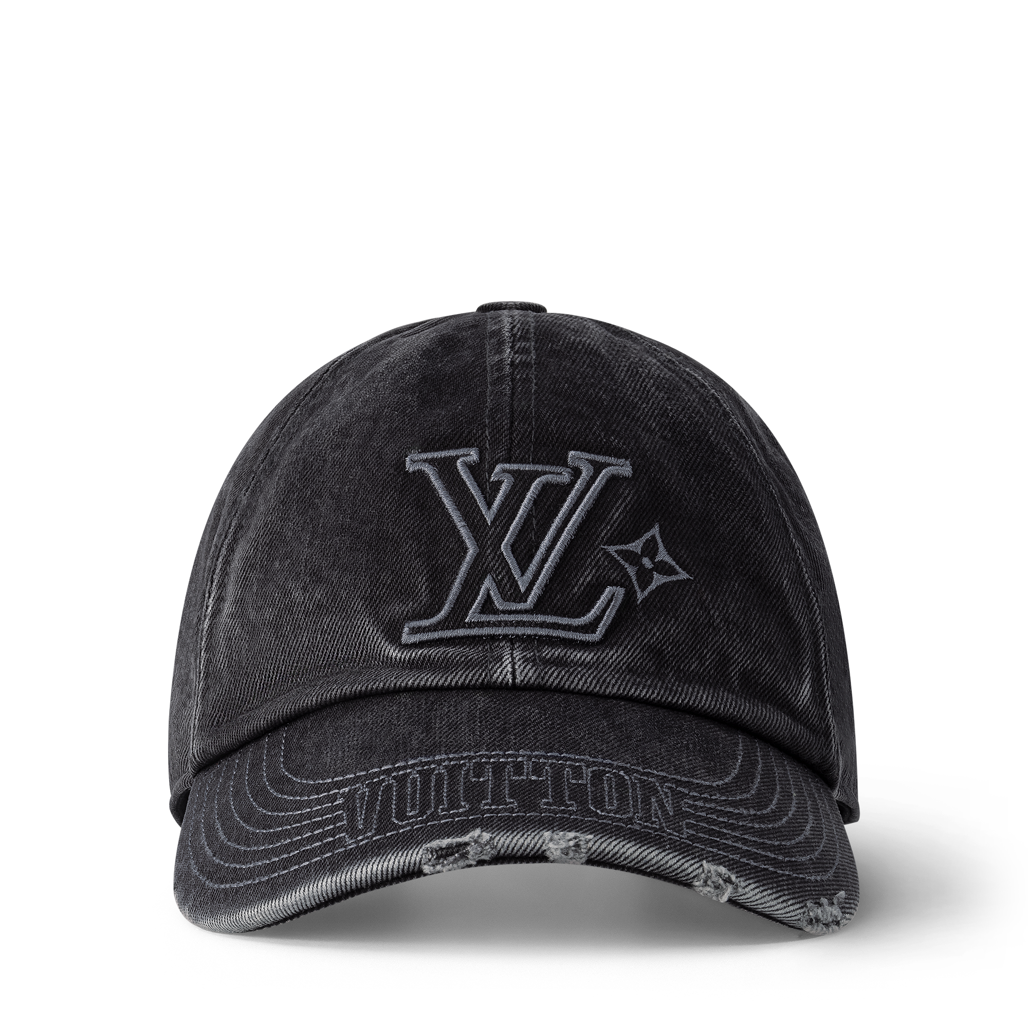 Shop LOUIS VUITTON LV Denim Washed Cap at Beverly Center in Los